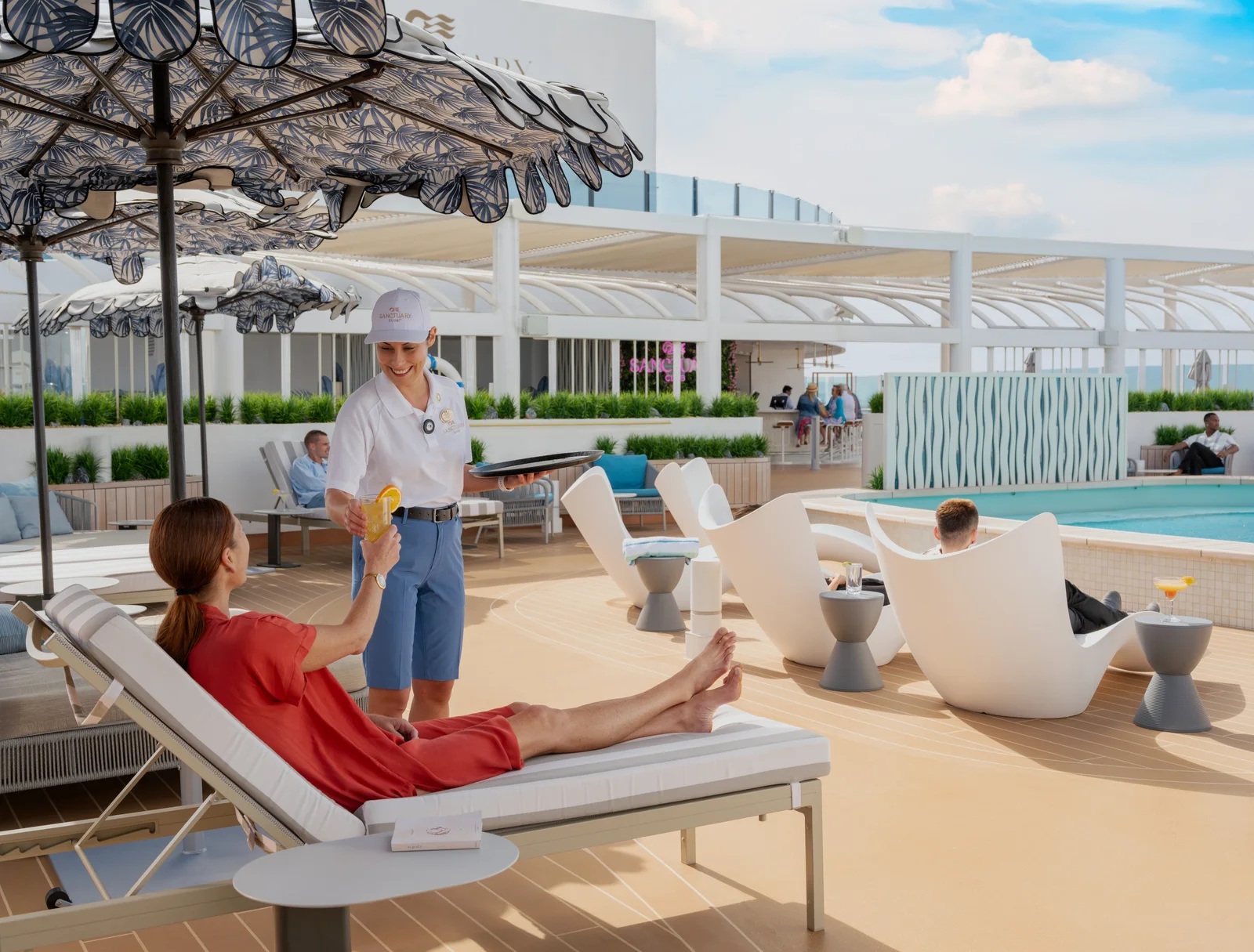 Sanctuary adults-only retreat on Sun Princess with butler service and private pool